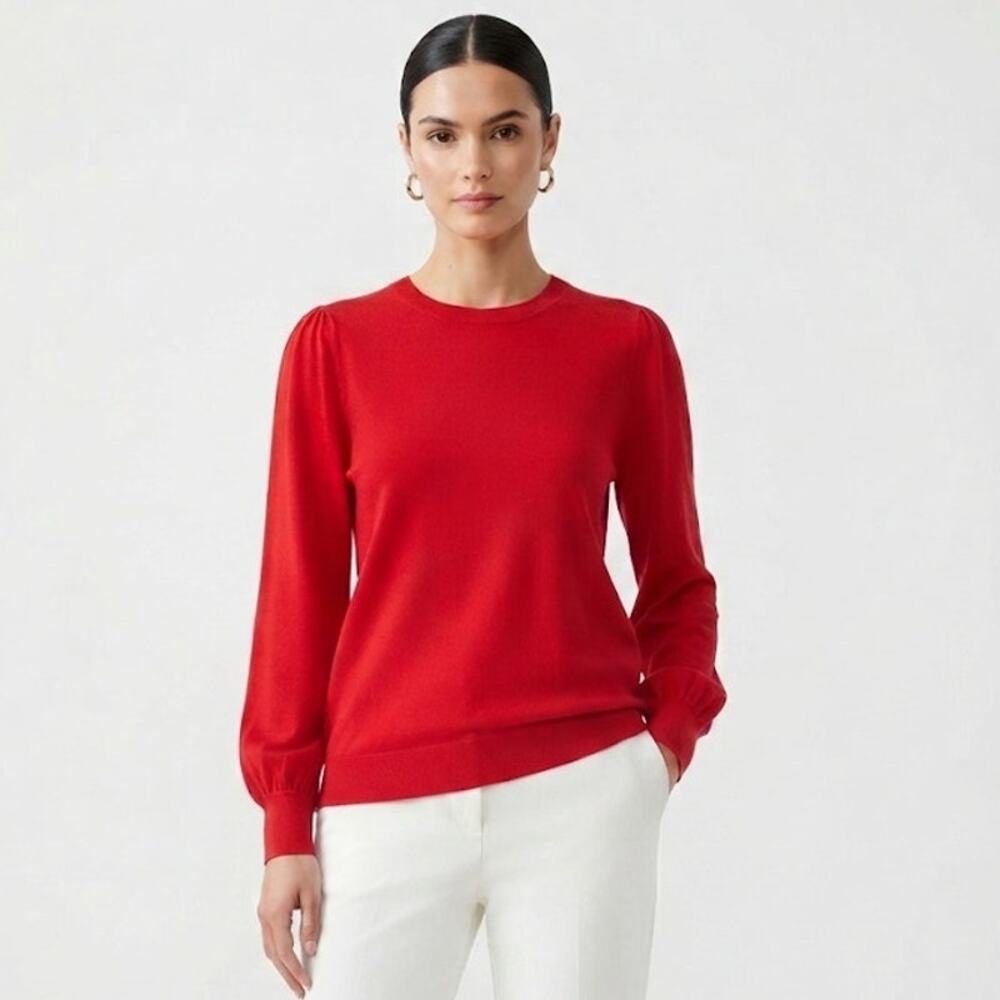 Social Standards Red Pullover Sweater Fall Business Casual Small